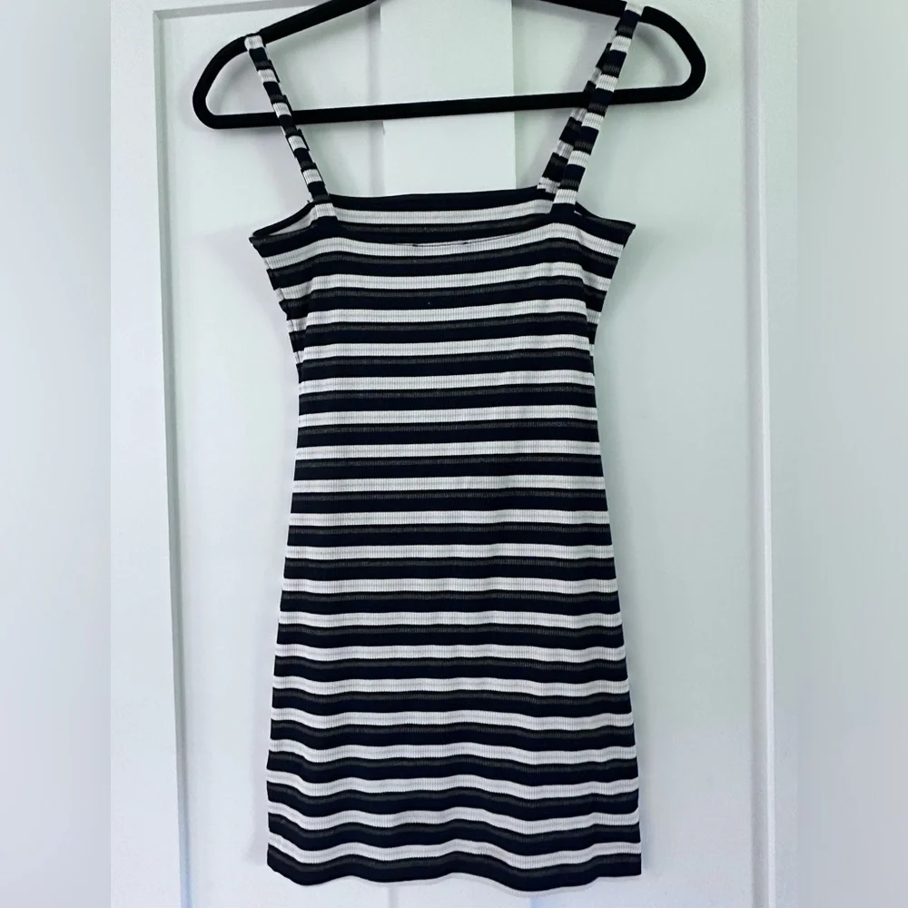 Privacy Please Angie Dress in Navy Metallic Stripe from Revolve size S - Picture 4 of 6